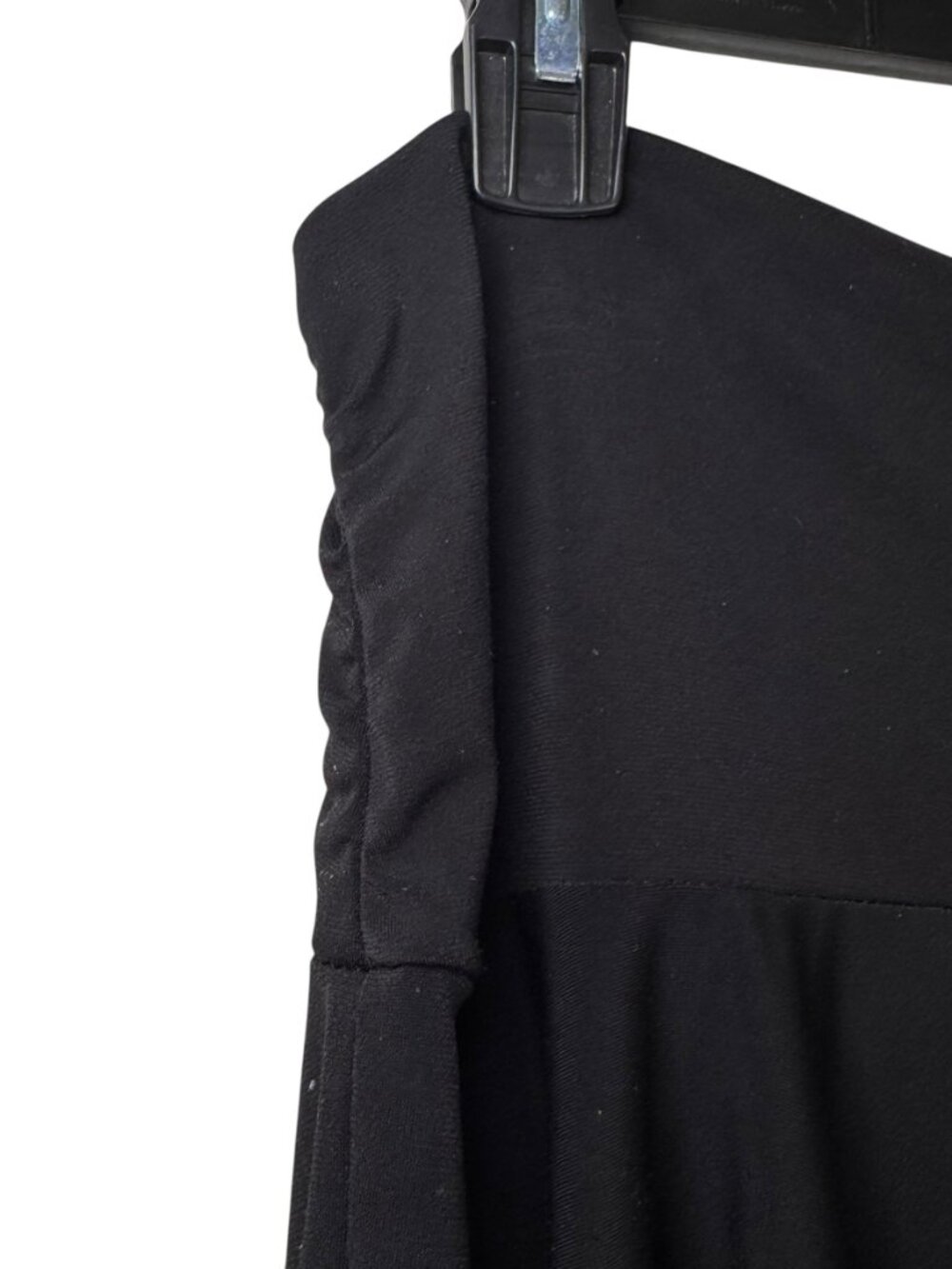 Black Asymmetrical Hankerchief Skirt Goth Punk Emo Grunge Metal Witchy Fairy L - Picture 5 of 6